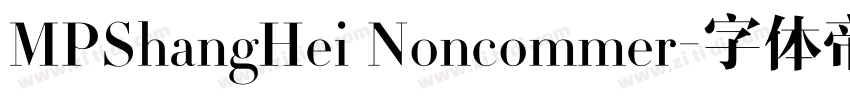 MPShangHei Noncommer字体转换
